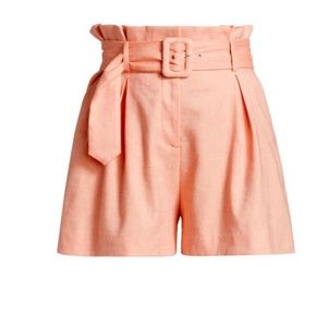 VERONICA BEARD Ashford Belted Paperbag Shorts size 14 NWT
